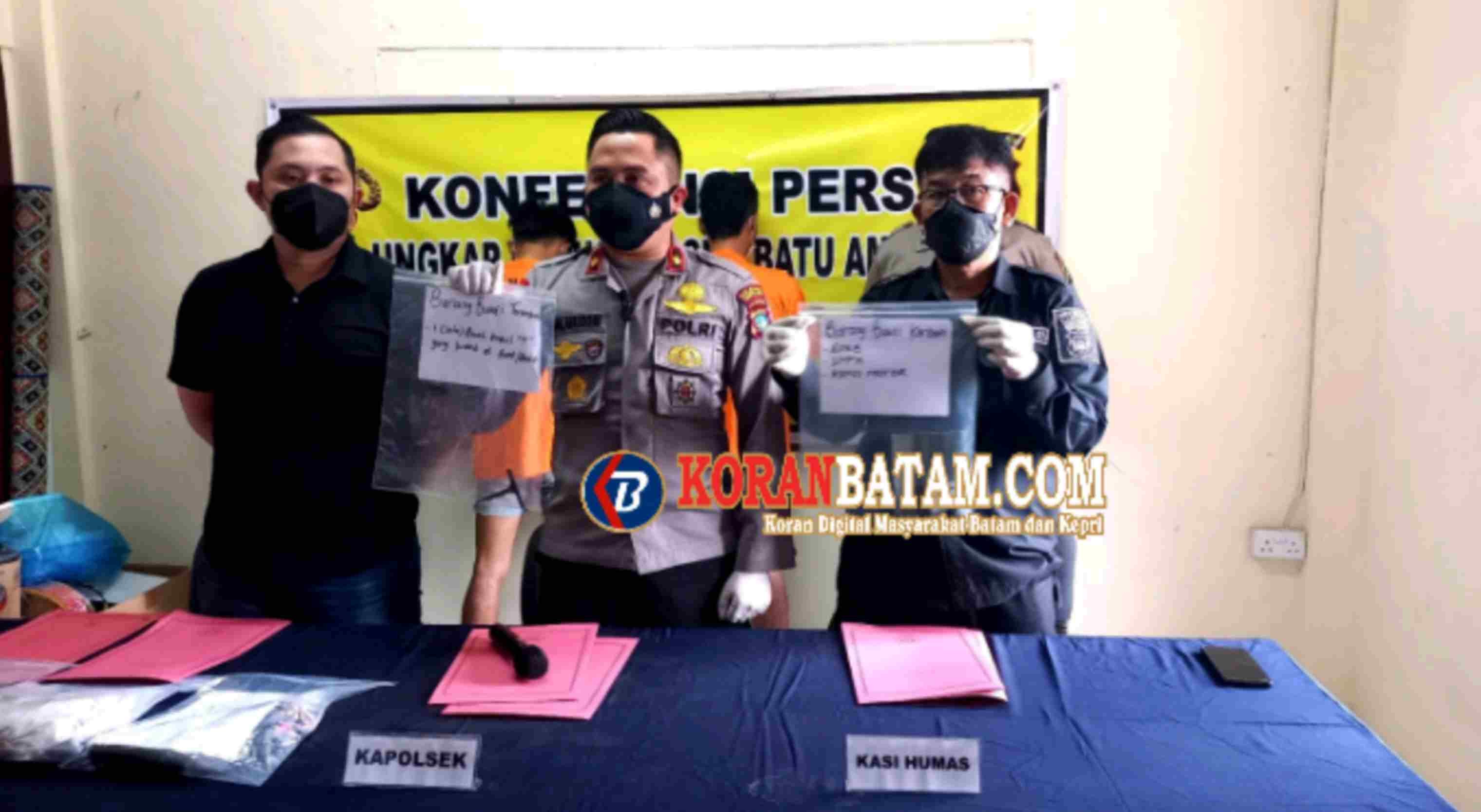 Curi Motor di Tanjungsengkuang untuk Jambret di Nagoya, 2 Pria Diringkus Polsek Batuampar