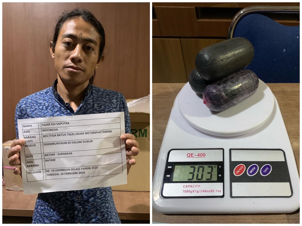 Bea dan Cukai Batam gagalkan Penyelundupan 303 Gram Sabu di Bandara Hang Nadim