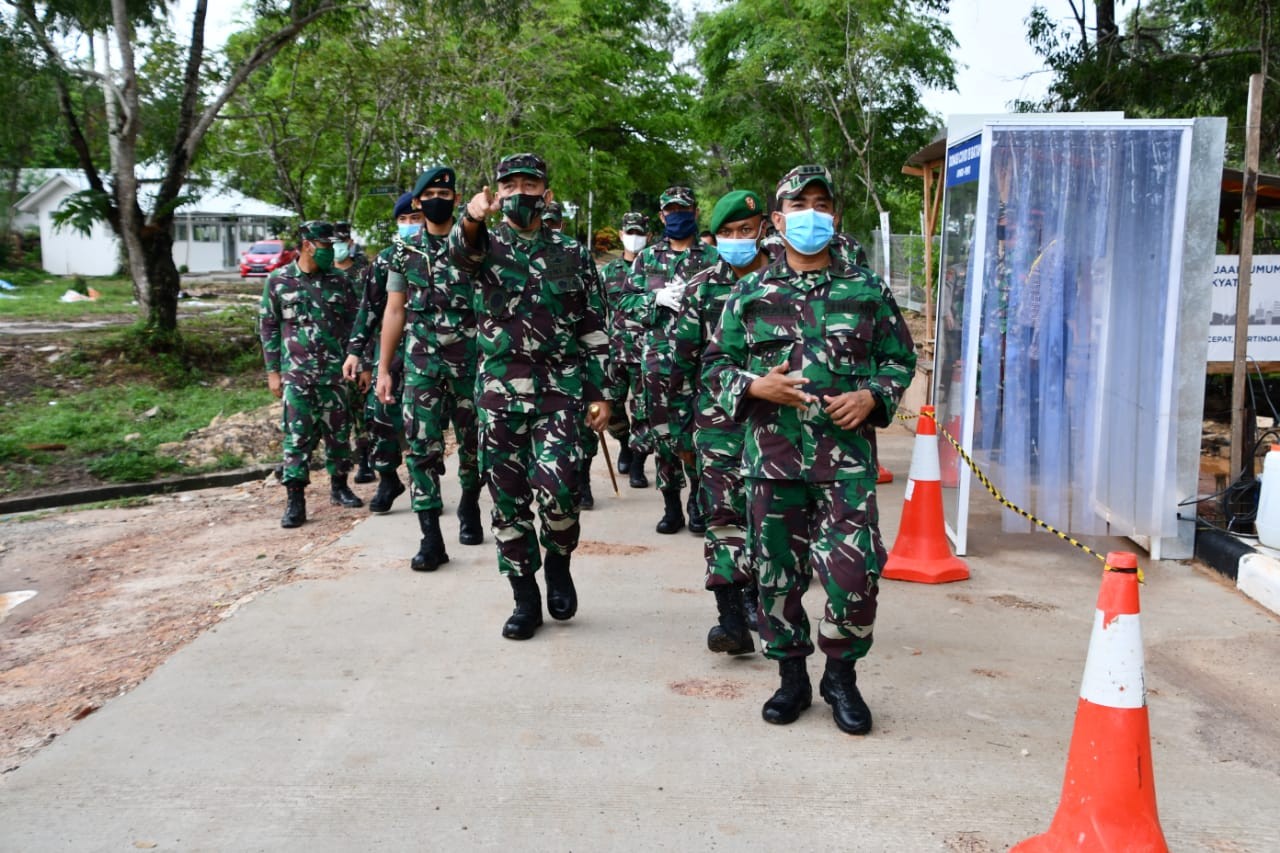 Danrem 033/WP Tinjau RSKI Covid-19 Galang