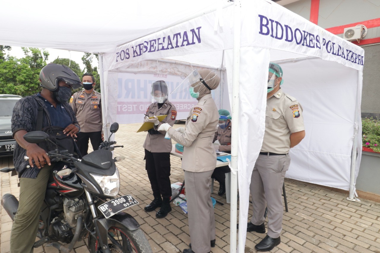 Polda Kepri Sediakan Rapid Tes Gratis Untuk Masyarakat