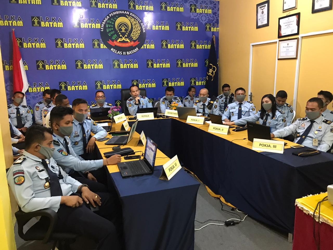 Tim Penilai Internal Irjen Kemenkumham Lakukan Evaluasi Lewat Vidcon