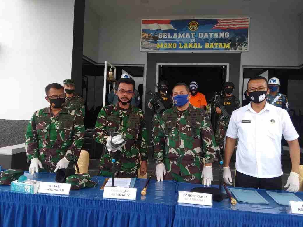 F1QR Lanal Batam, Gagalkan Penyeludupan 0,5 Kg Narkoba di Pulau Colek