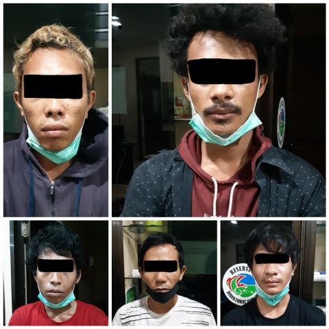 Dit Resnarkoba Polda Kepri Amankan Lima Pelaku Diduga Pemilik 1.000 Gram Sabu