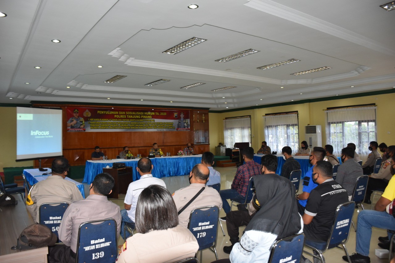 Polres Tanjungpinang Lakukan Kegiatan Penyuluhan dan Sosialisasi Hukum