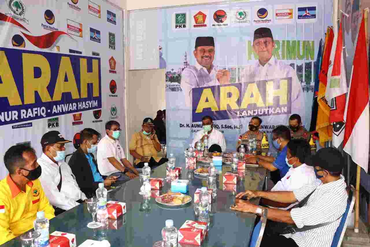 Jelang Kampanye, Kapolres Karimun Sambangi Posko Pemenangan Paslon Bersinar dan Arah