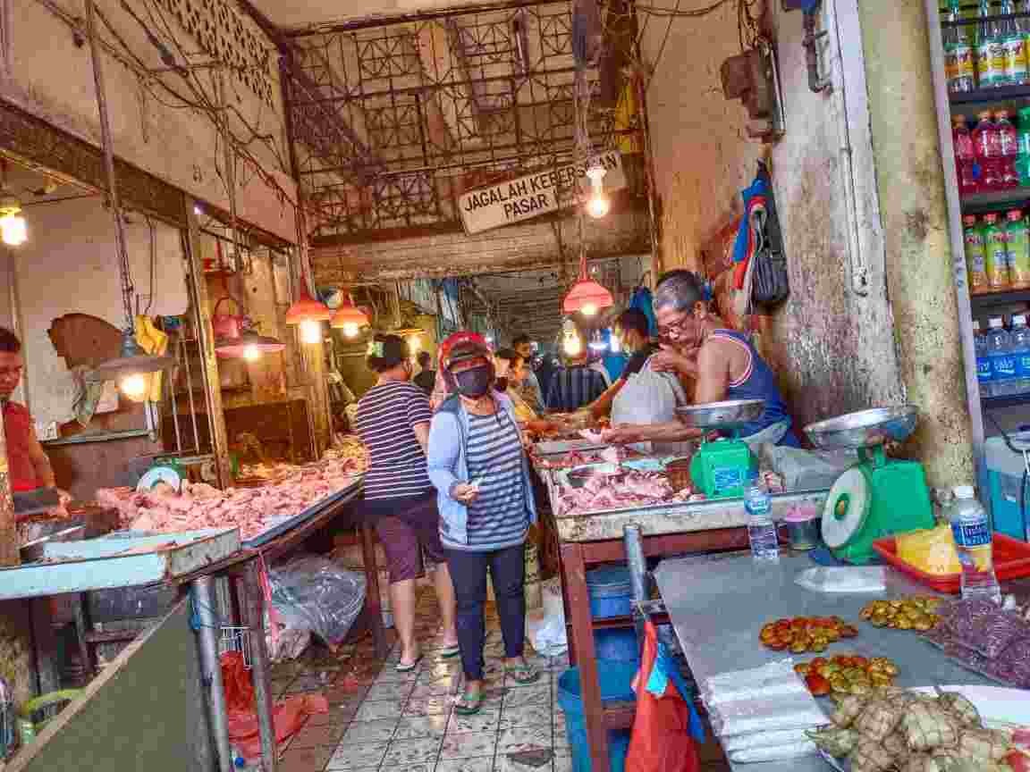 Harga Jualan Pasar Toss 3000 Jodoh Terpantau Stabil, Namun Sepi