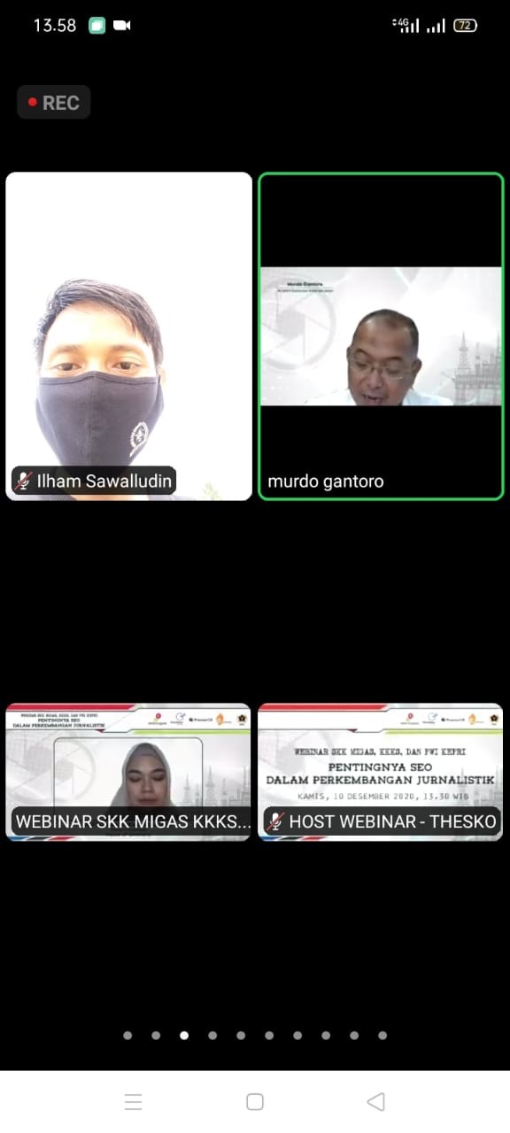 SKK Migas Sumbagut Gelar Webinar dengan KKKS dan PWI Kepri
