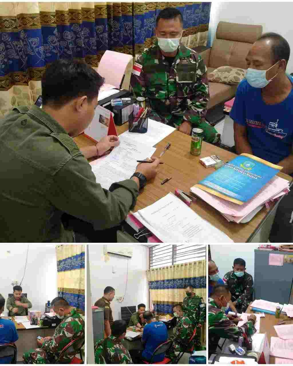 Perwira Penyidik Lanal Tarempa Serahkan BB dan Tersangka kepada Jaksa Penuntut Umum