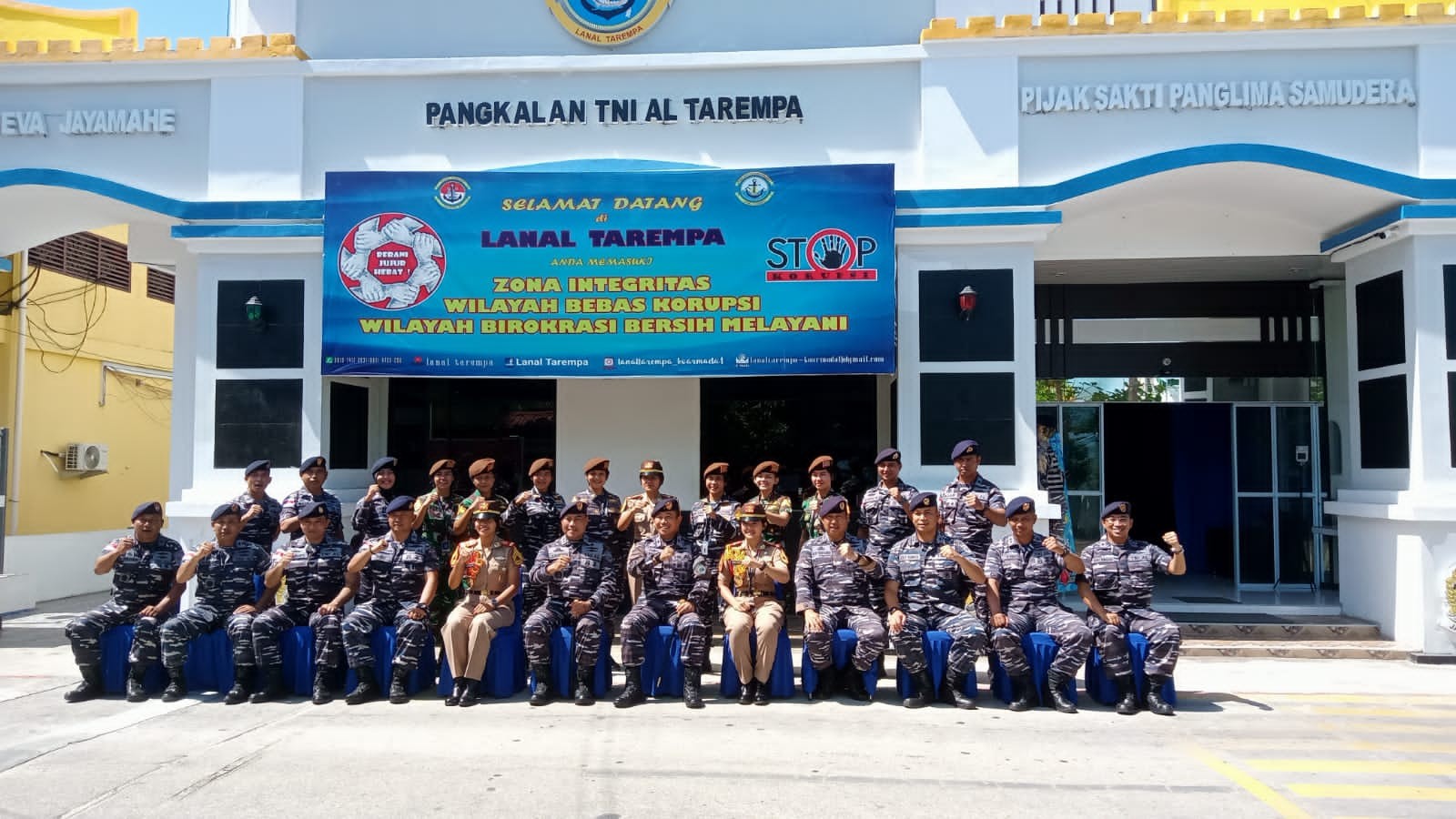 Lanal Tarempa Terima kunjungan Danguspurla Koarmada I dan 10 Taruni AkademiTNI Angkatan Laut