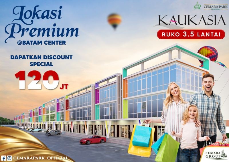 Berada Lokasi Strategis, Pertengahan Bulan Ini Dibangun Ruko Kaukasia 3,5 Lantai di Pusat Batam