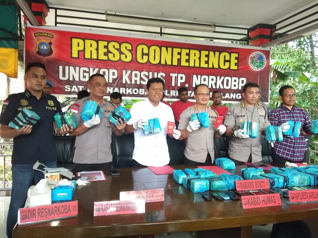 Delapan Kurir Sabu Dibekuk di Pulau Putri, Sabu 28.689 Gram Diamankan