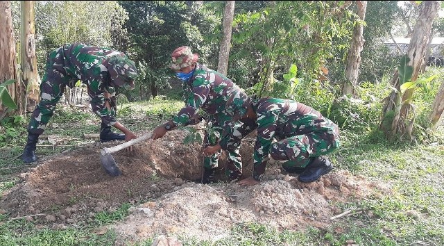 Yonif Marinir Lakukan Penghijauan, Tanam 1000 Pohon
