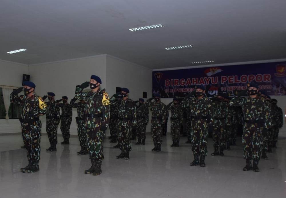 Dirgahayu Pelopor ke-61, Sat Brimob Polda Kepri Lakukan Syukuran dan Upacara Secara Virtual