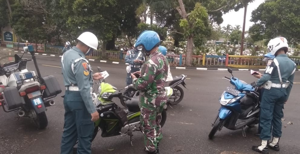 POM Lantamal IV Razia Ops Gaktib, Tingkatkan Disiplin Prajurit dan PNS