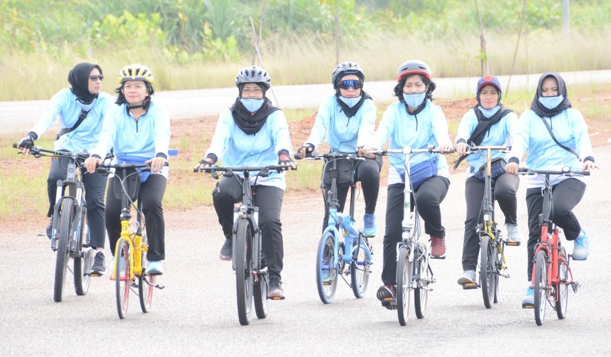 Jaga Kebugaran Tubuh, Ketua dan Pengurus Korcab IV DJA I Gowes Bersama