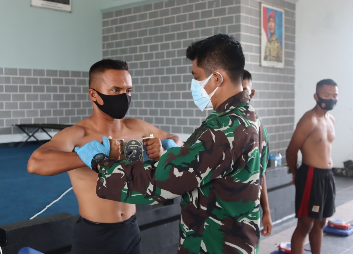 Seluruh Prajurit Yonif 10 Mar SBY Uji Kesehatan dan Tes Kesehatan Jiwa