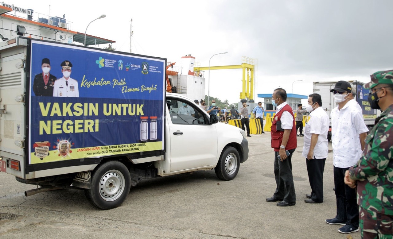 11.120 Vial Vaksin Telah Tiba di Batam, Tahap Awal