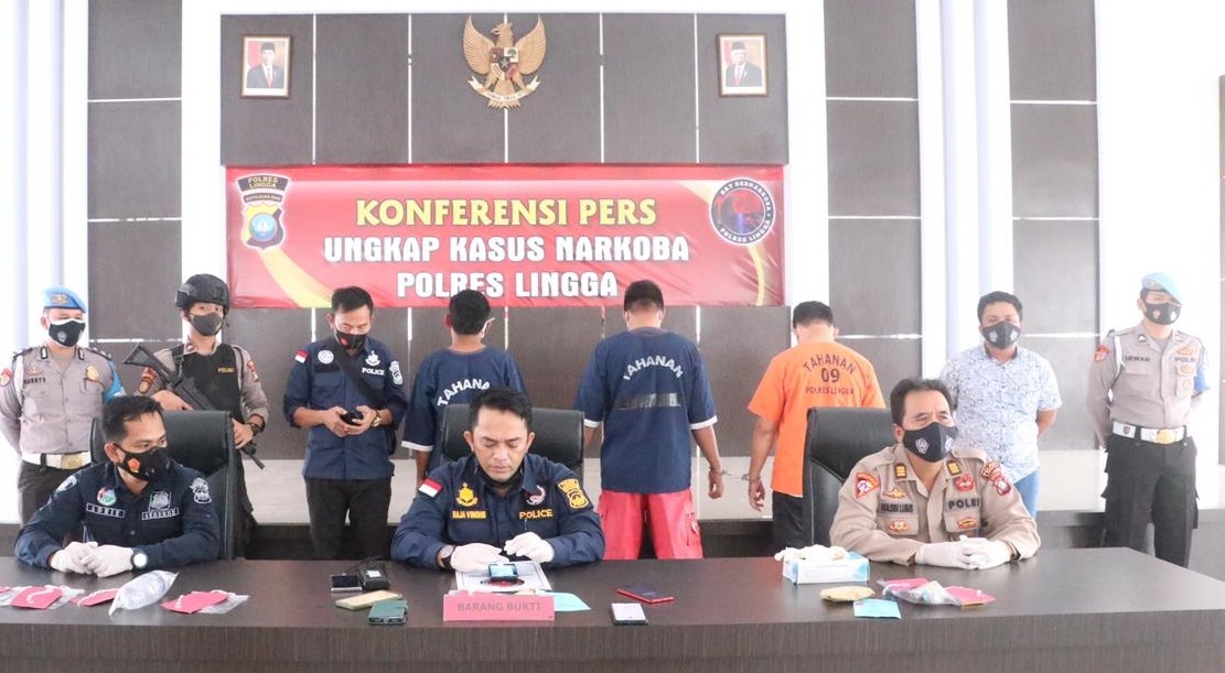 Miliki Sabu, Tiga Pria di Lingga Ini Diringkus Polisi