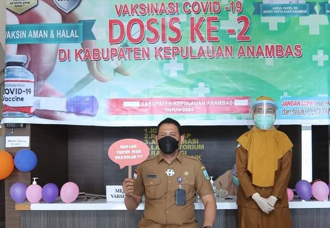 Tujuh Pejabat Publik dan Forkopimda Anambas Disuntik Vaksin Sinovac Dosis Kedua