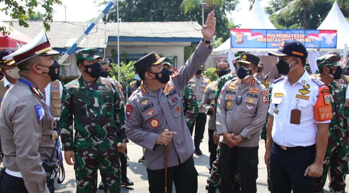 Panglima TNI dan Kapolri Tinjau Empat Titik di Wilayah DKI Jakarta
