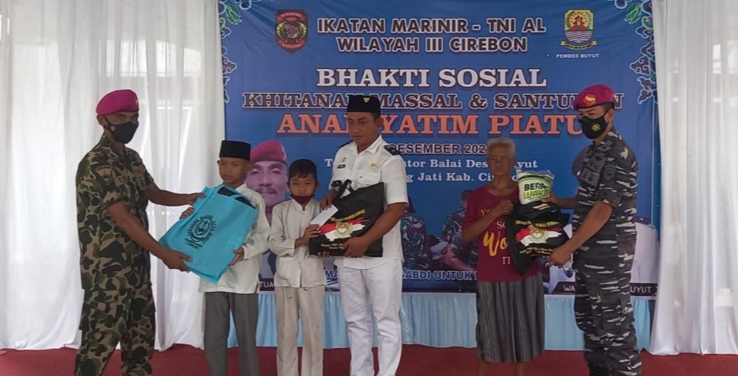 Ikatan Marinir Gelar Sunatan Massal dan Baksos bagi Warga Kurang Mampu dan Anak Yatim Piatu