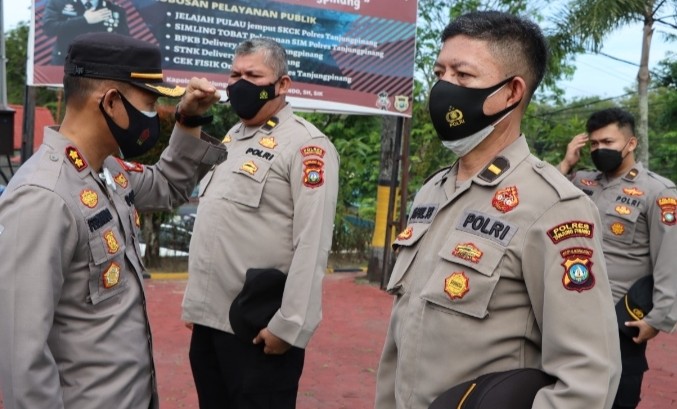 Personel Polres Tanjungpinang Jalani Tes Urine secara Acak