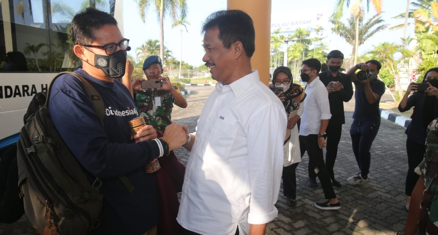 Jemput Kedatangan Menteri Sandiaga Uno, Rudi Optimistis Pariwisata Batam Bangkit