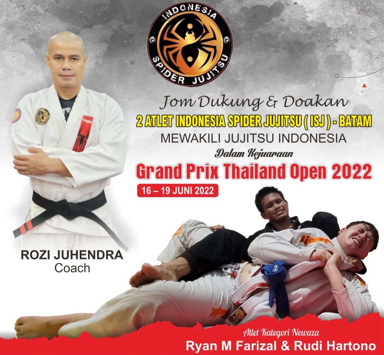 2 Atlet Jujitsu Batam Wakili Indonesia Berlaga di Thailand