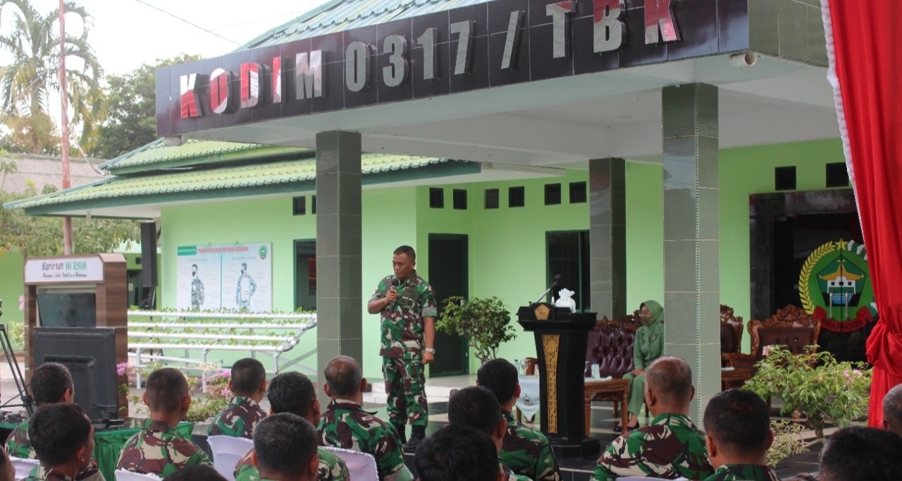 Pesan Danrem Yudi kepada Prajurit saat Kunjungi Markas Kodim 0317 TBK