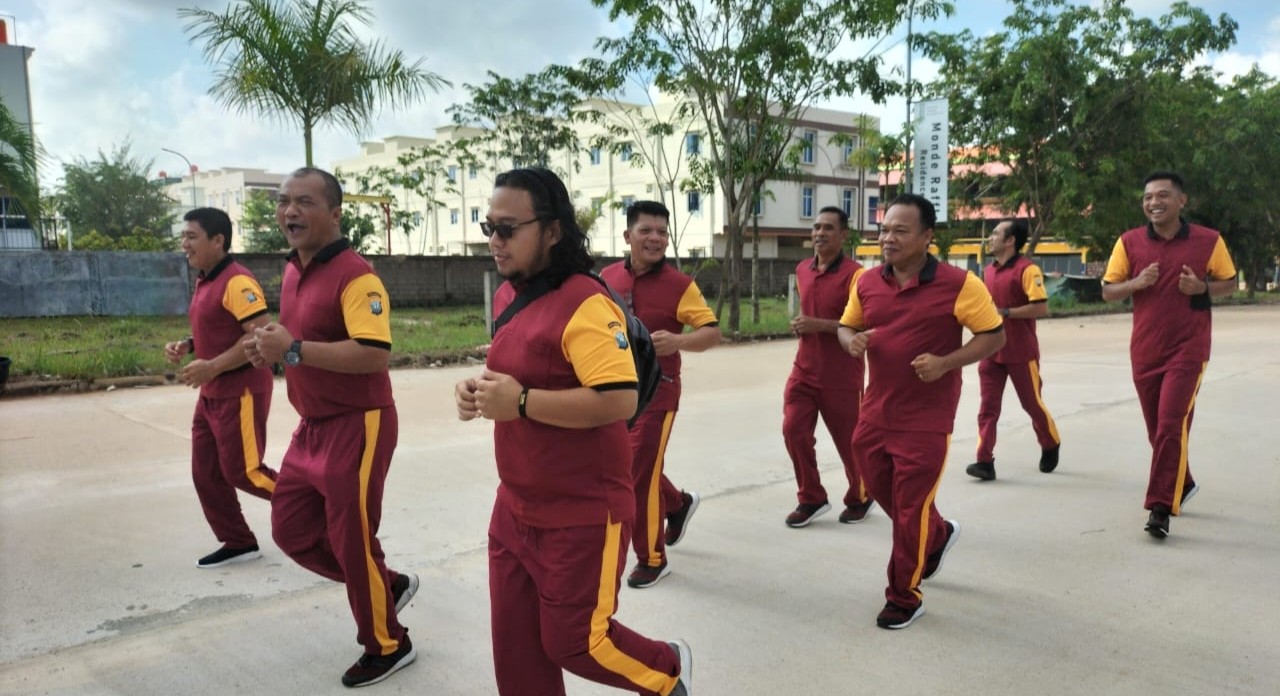 Jaga Kebugaran, Polsek Bengkong Gelar Olahraga Bersama