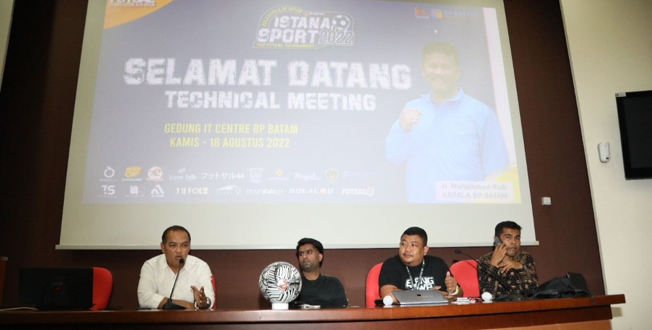 Jelang Turnamen Futsal, BP Batam dan Istana Sport Gelar Technical Meeting