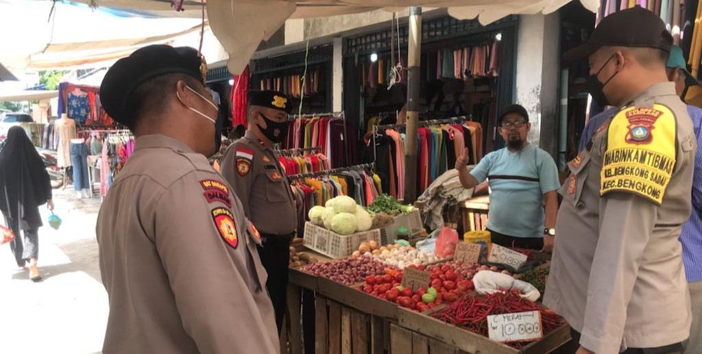 Antisipasi 3C, Polsek Bengkong Patroli di Pasar