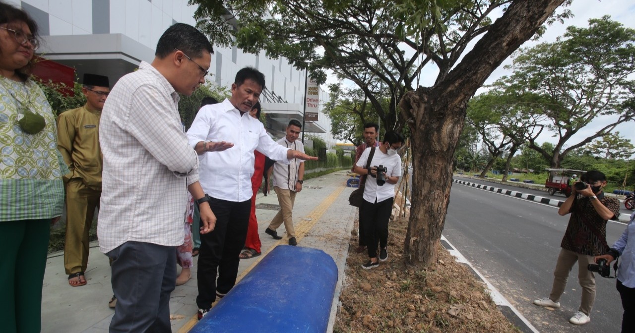 Rudi Sulap Jalan di Depan One Batam Mall Batam Center Lebih Estetik dan Instagamable