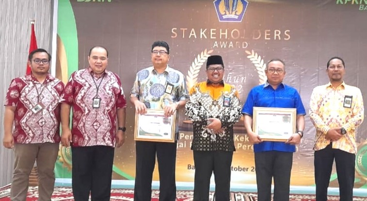 Stakeholder Award 2022, Pemko Batam Terbaik Penatausahaan Barang Milik Daerah