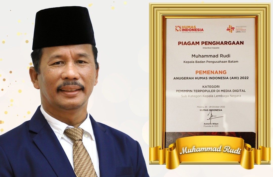 Muhammad Rudi dan BP Batam Raih Anugerah Terpopuler Ajang AHI 2022