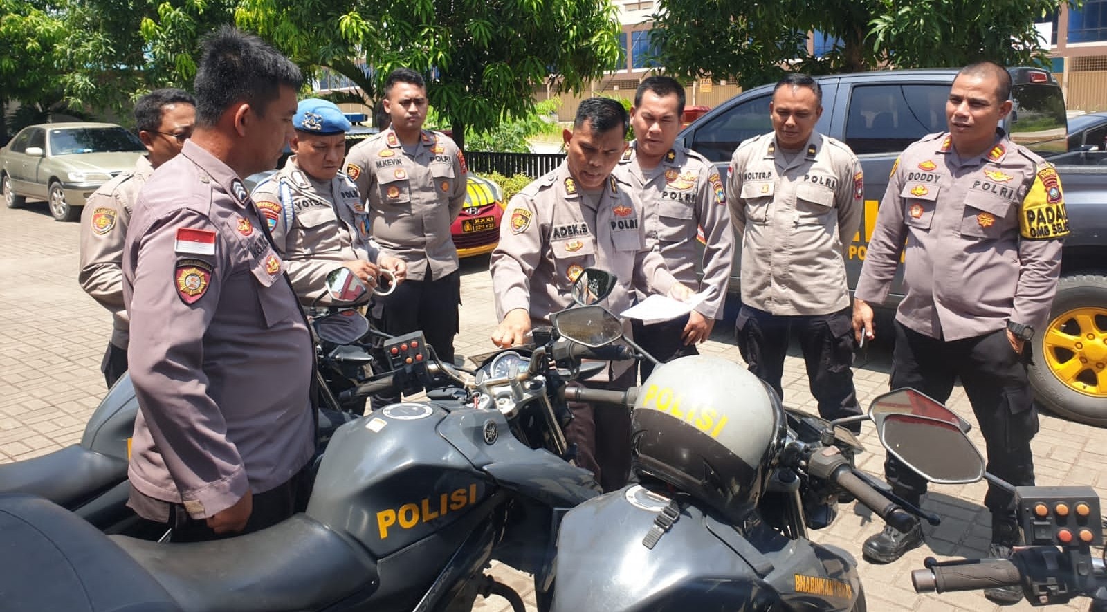 Pemeriksaan Kendaraan Dinas Anggota, Kapolsek Bengkong: Tidak Boleh Mengubah Bentuk