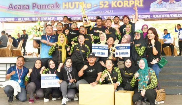 Disbudpar Lampaui Target Kemenangan pada HUT Korpri ke-52 Tingkat Batam