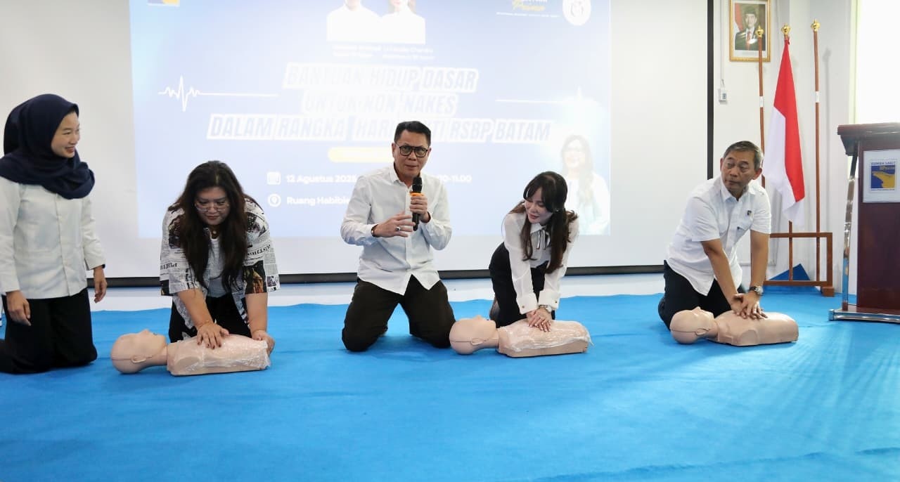 Peringati Bulan Bakti, RSBP Batam Berikan Pelatihan Bantuan Hidup Dasar