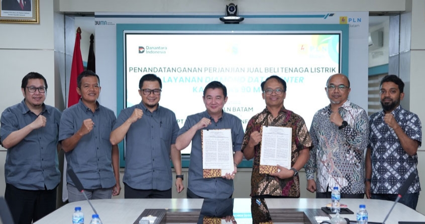 PLN Batam Tandatangani PJBTL dengan PT Teknologi Data Infrastruktur