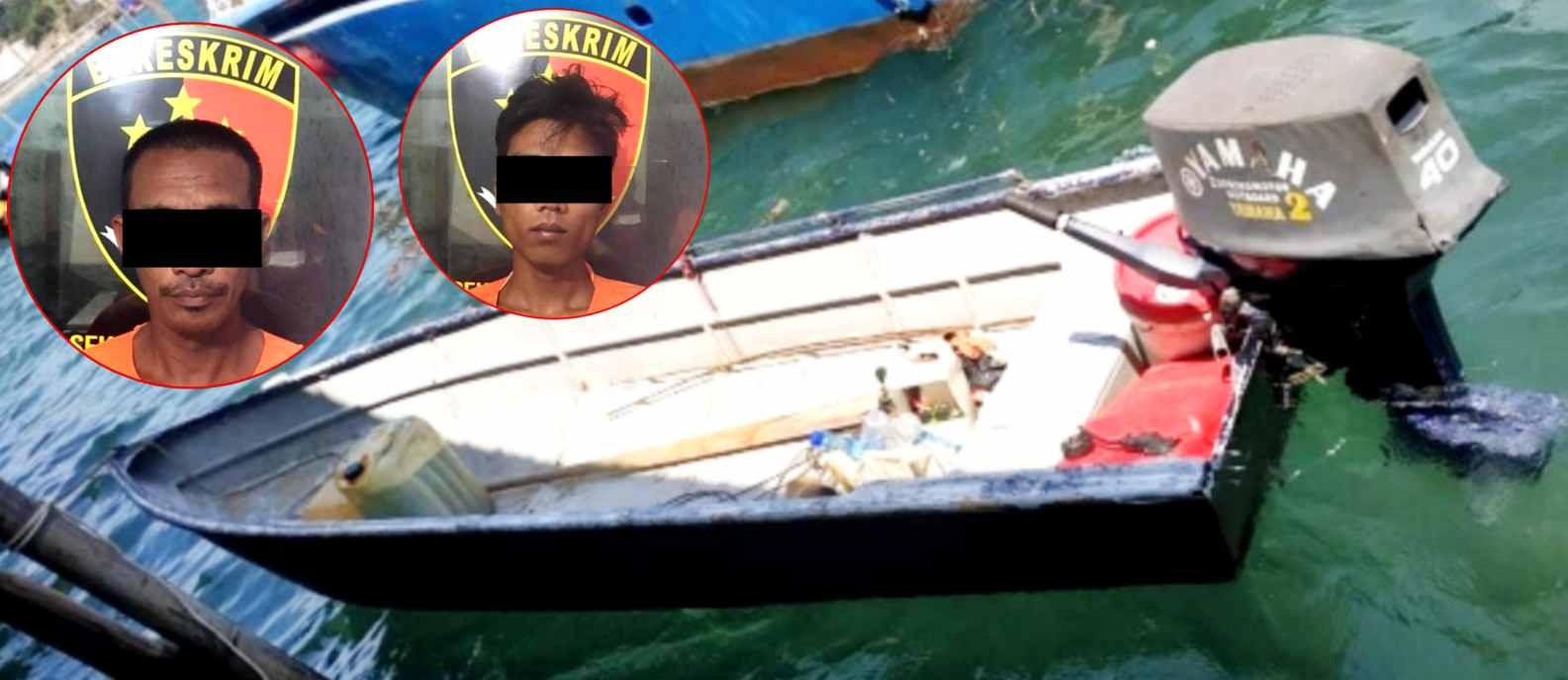 Resahkan Warga Pulau Kasu, Dua Maling Mesin Dibekuk Polisi