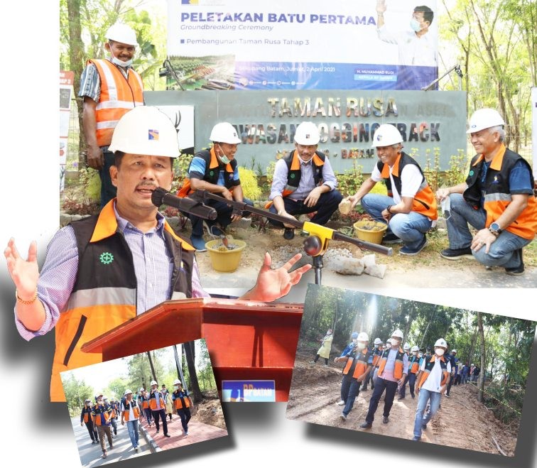 Kepala BP Batam Lakukan Peletakan Batu Pertama Tiga Lokasi Fasilitas Umum