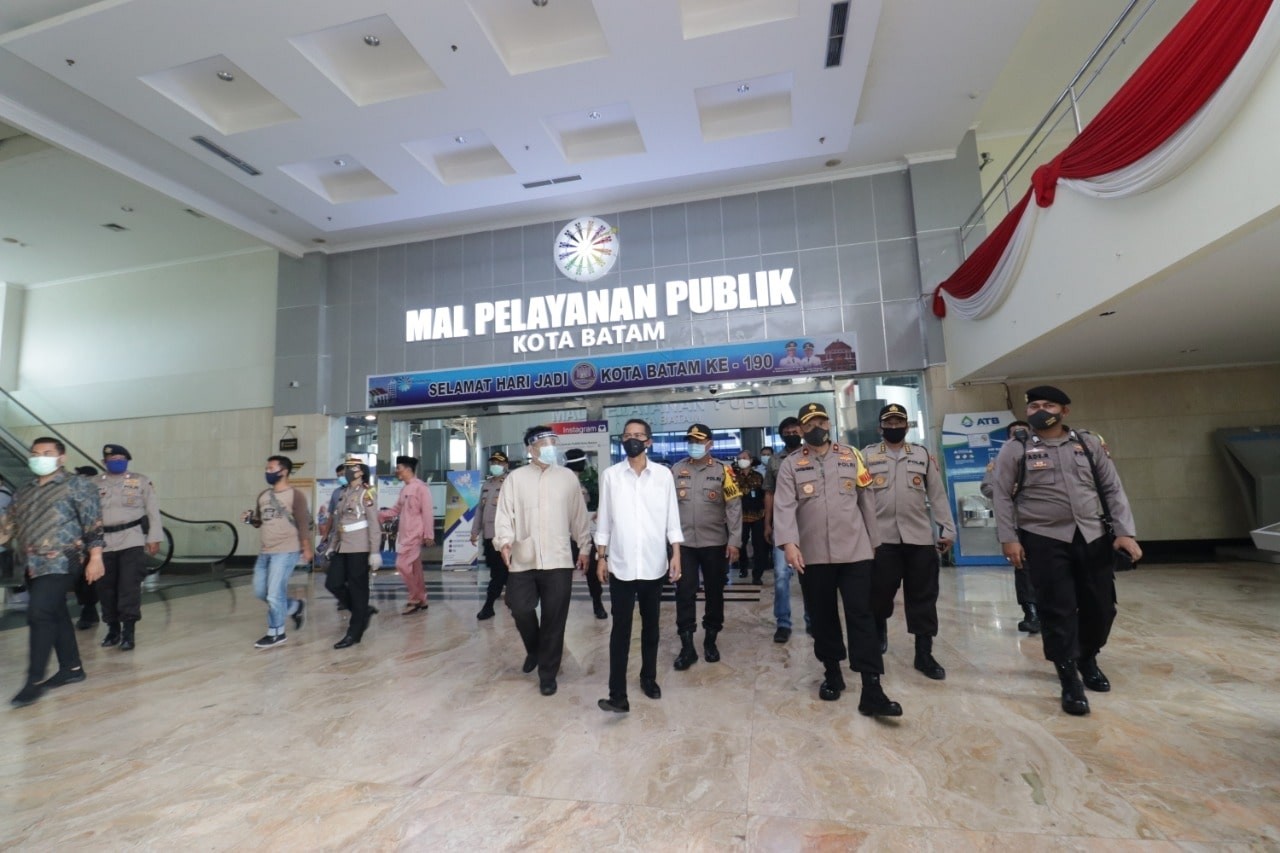 Sambut Tatanan Baru, Wakapolda Kepri Tinjau Empat Titik Keramaian