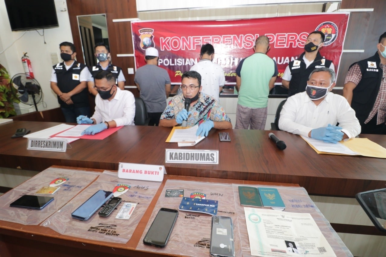 Tiga Tersangka Perdagangan Orang Ditangkap Dit Reskrimum Polda Kepri