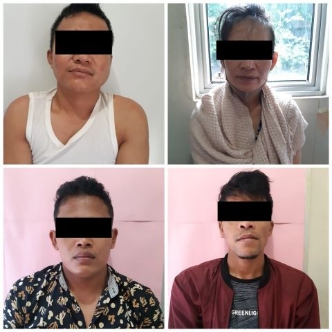 Dit Resnarkoba Polda Kepri Amankan Empat Tersangka Pemilik Sabu