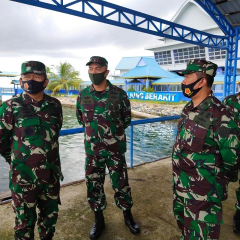 Pangkogabwilhan Tiba di Tanjungpinang, Kunjungi Pos TNI AL Berakit