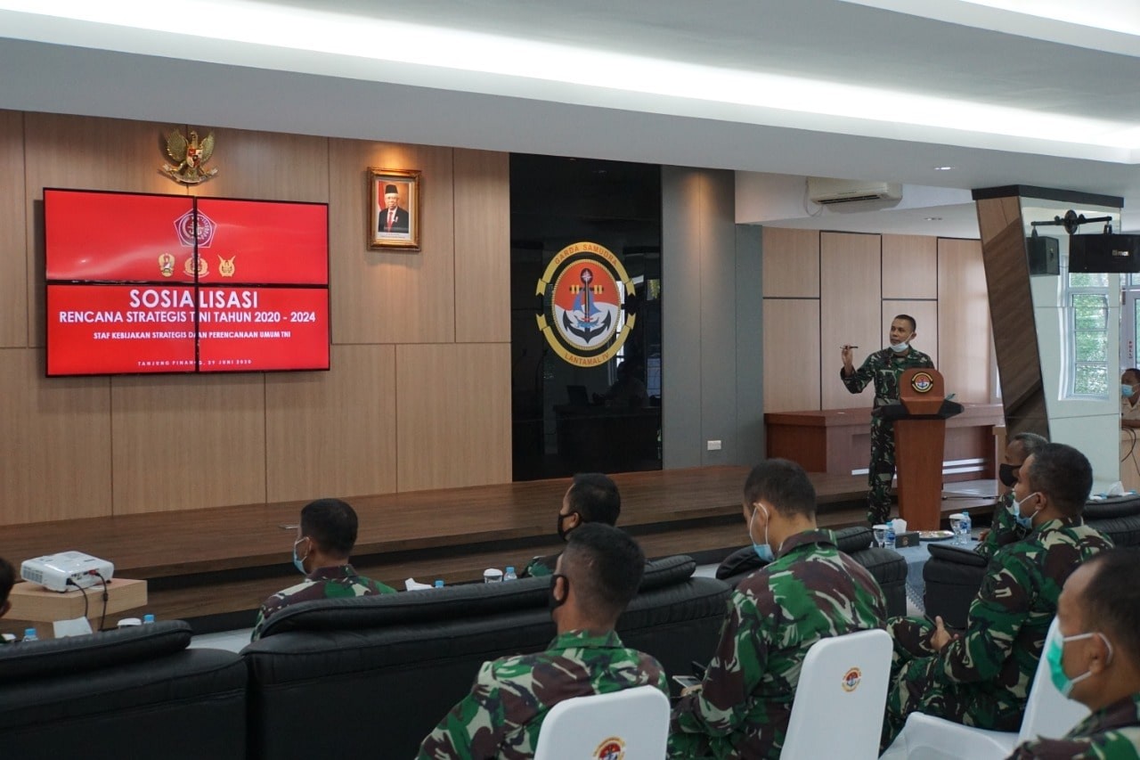 Segenap Prajurit TNI Tanjungpinang, Terima Sosialisasi Renstra TNI