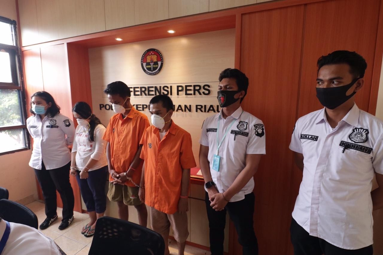Dit Reskrimsus Polda Kepri Amankan Tiga Pelaku Sindikat Pembobolan Rekening
