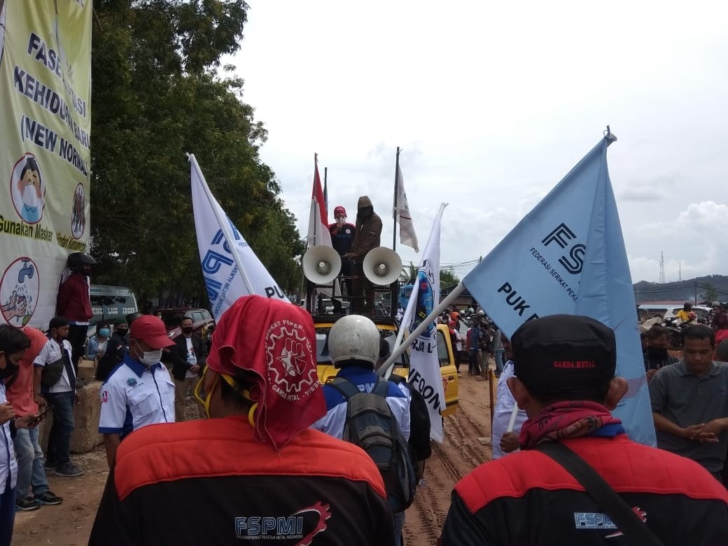 FSPMI Batam, Geruduk PT Juntam Readymix Concrete