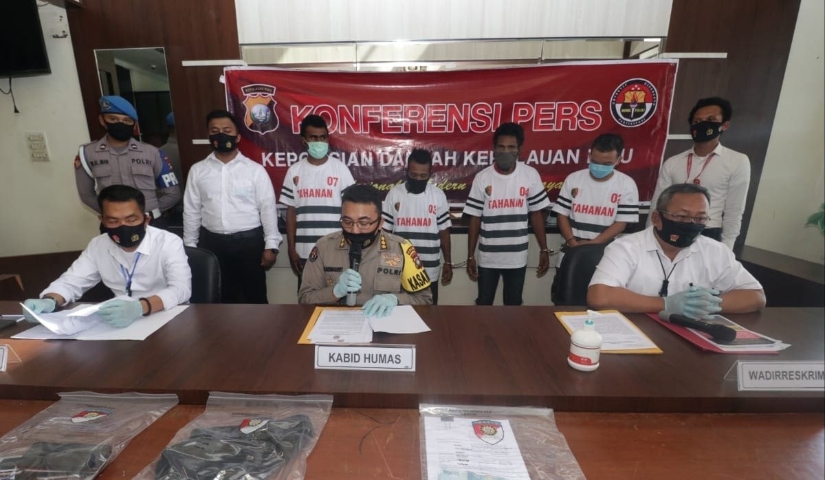 Tim Jatanras Polda Kepri Amankan 4 Orang Preman