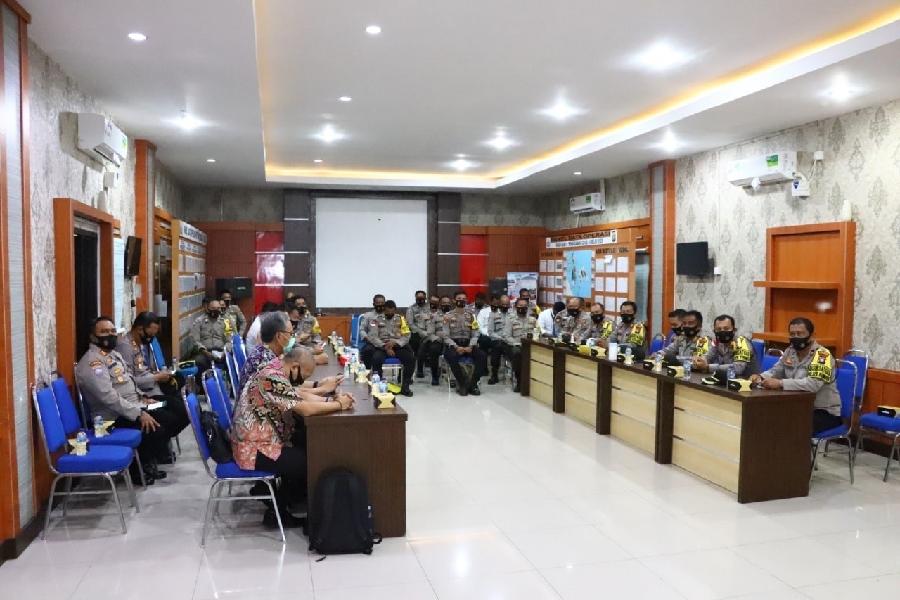 Tim STIK PTIK Disambut Kapolres Karimun